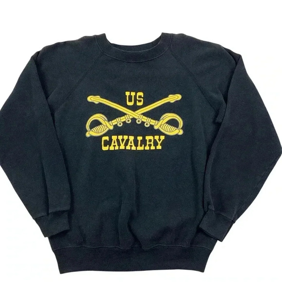 Vintage US Calvary Raglan Crewneck - Picture 1 of 3